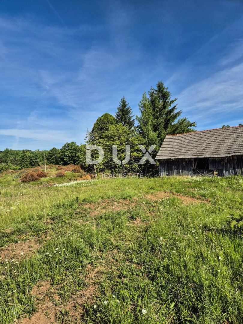 SLUNJ, TRŽIĆ - 77.083 m2 zemljišča s hišo, investicijska priložnost
