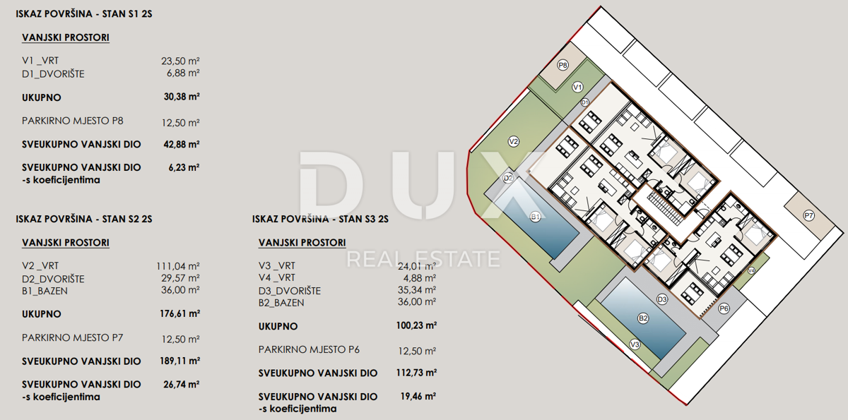 ZADAR, PRIVLAKA - Apartma z bazenom 50 metrov od peščene plaže! S2