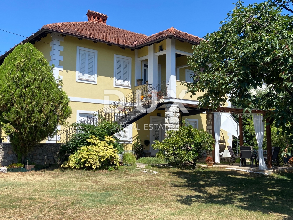 OPATIJA, IČIĆI – čudovita vila z bogatim vrtom in pogledom na morje, garažo in bližino morja