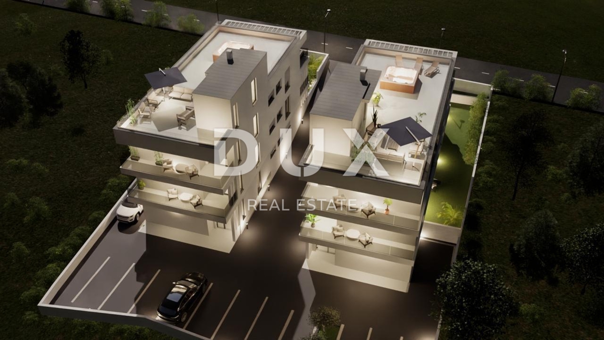 ZADAR, PETRČANE - Moderni penthouse v izgradnji v bližini morja