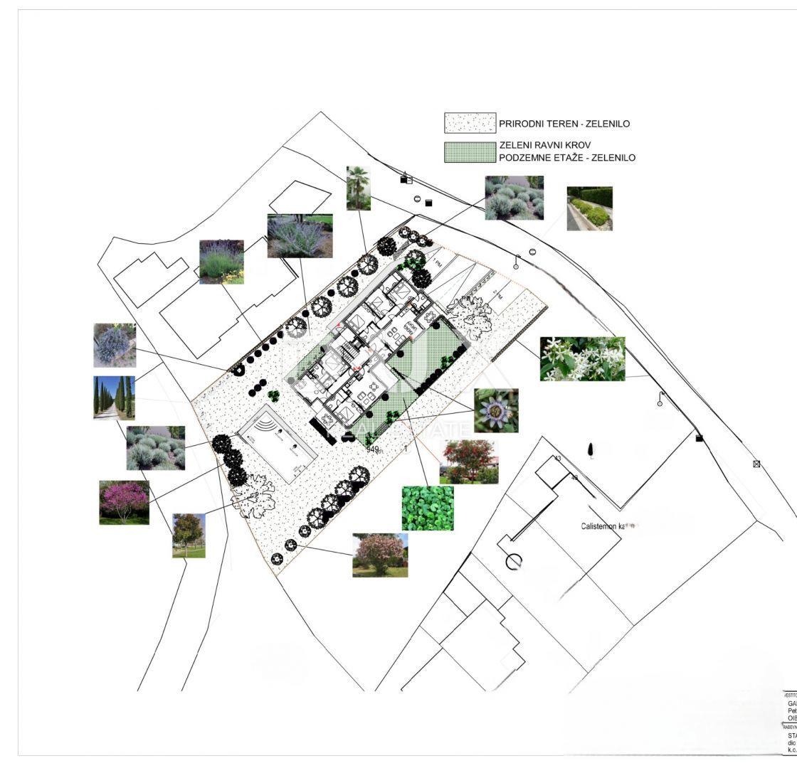 OPATIJA, IČIĆI - gradbeno zemljišče 2800m2 Z LOKACIJSKIM DOVOLJENJEM!! In s pogledom na morje za stanovanjski objekt - stanovanja/apartmaje