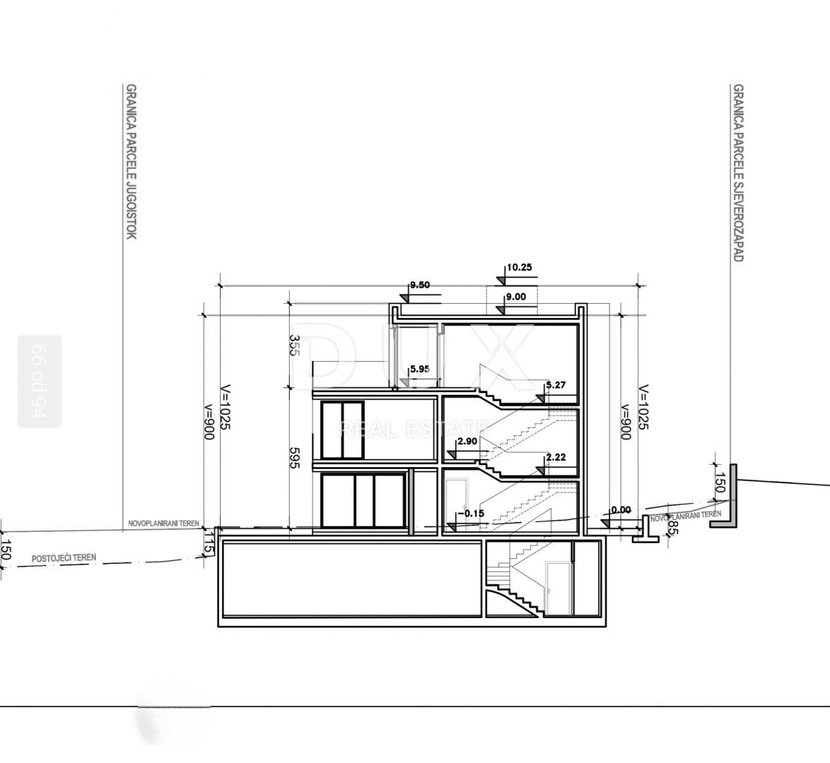 OPATIJA, IČIĆI - gradbeno zemljišče 2800m2 Z LOKACIJSKIM DOVOLJENJEM!! In s pogledom na morje za stanovanjski objekt - stanovanja/apartmaje