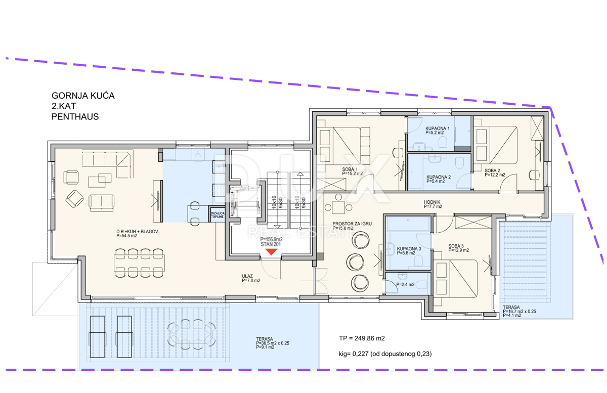 OPATIJA, IČIĆI - gradbeno zemljišče 2800m2 Z LOKACIJSKIM DOVOLJENJEM!! In s pogledom na morje za stanovanjski objekt - stanovanja/apartmaje