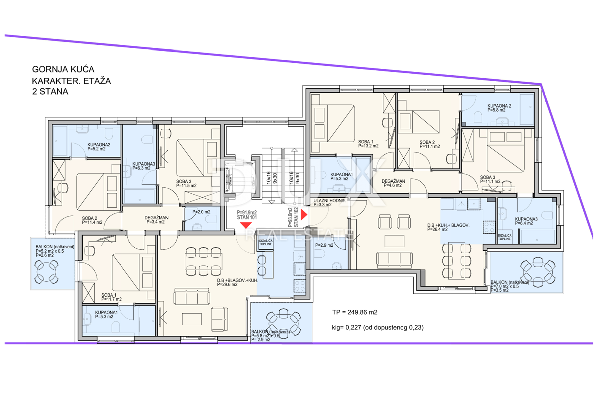 OPATIJA, IČIĆI - gradbeno zemljišče 2800m2 Z LOKACIJSKIM DOVOLJENJEM!! In s pogledom na morje za stanovanjski objekt - stanovanja/apartmaje