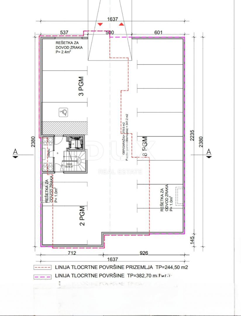 OPATIJA, IČIĆI - gradbeno zemljišče 2800m2 Z LOKACIJSKIM DOVOLJENJEM!! In s pogledom na morje za stanovanjski objekt - stanovanja/apartmaje