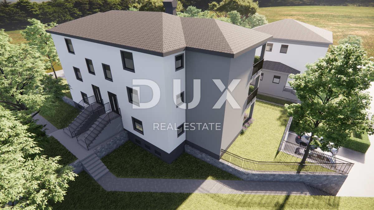 MATULJI, JUŠIĆI, JURDANI - stanovanje v 2. nadstropju 87,74 m2 v novogradnji DB+2S z vrtom 