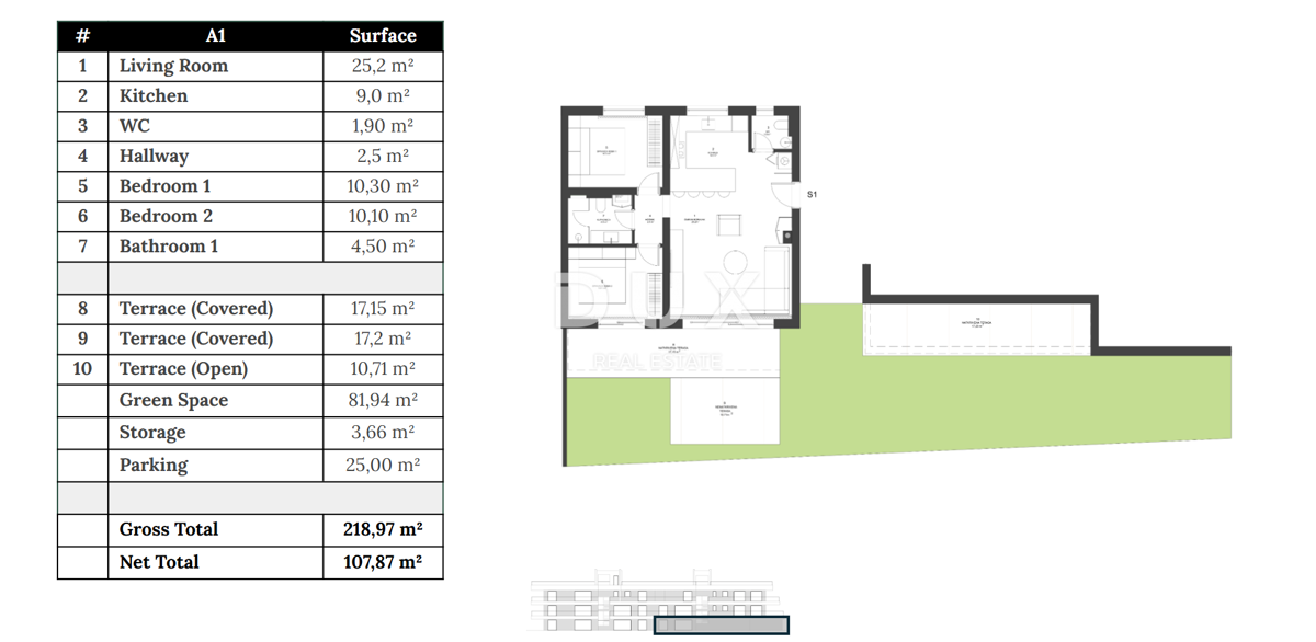 ZADAR, ZATON - Novogradnja z vrtom 45 metrov od plaže! A1
