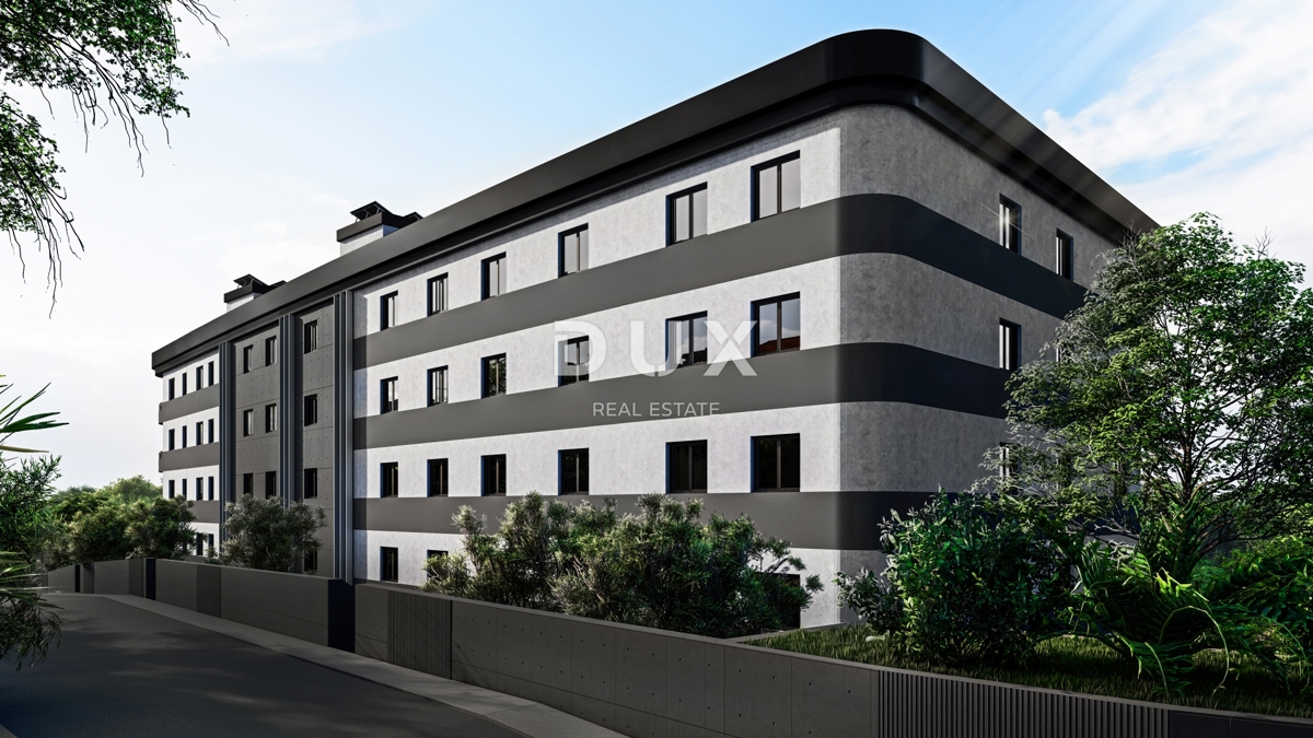 RIJEKA, KANTRIDA - 82m2 veliko stanovanje v luksuzni novogradnji le 250 metrov od morja z garažo in panoramskim pogledom na morje