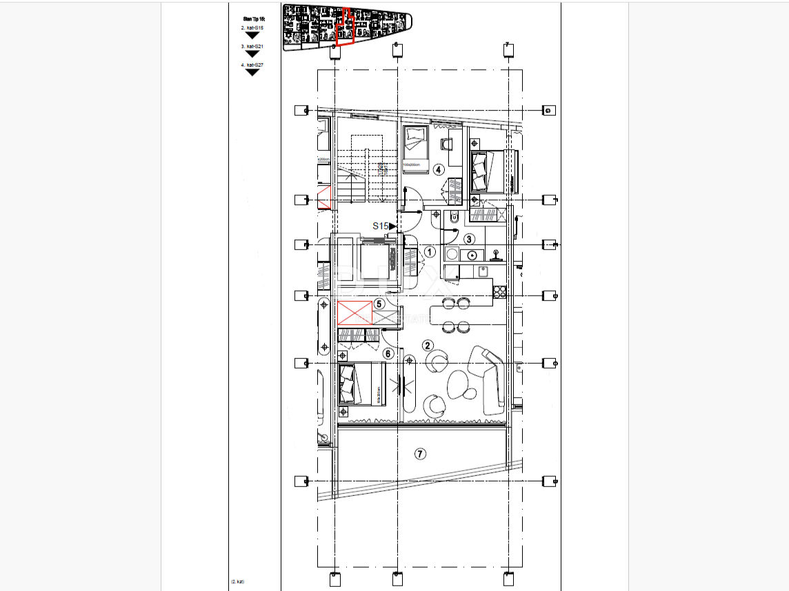 RIJEKA, KANTRIDA - 82m2 veliko stanovanje v luksuzni novogradnji le 250 metrov od morja z garažo in panoramskim pogledom na morje