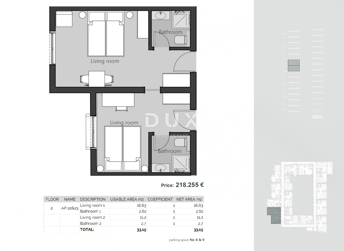 CRIKVENICA - Luksuzni apartmaji v prestižnem hotelskem kompleksu