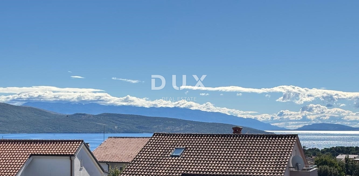 OTOK KRK, MESTO KRK - 3-sobno stanovanje s pogledom na morje
