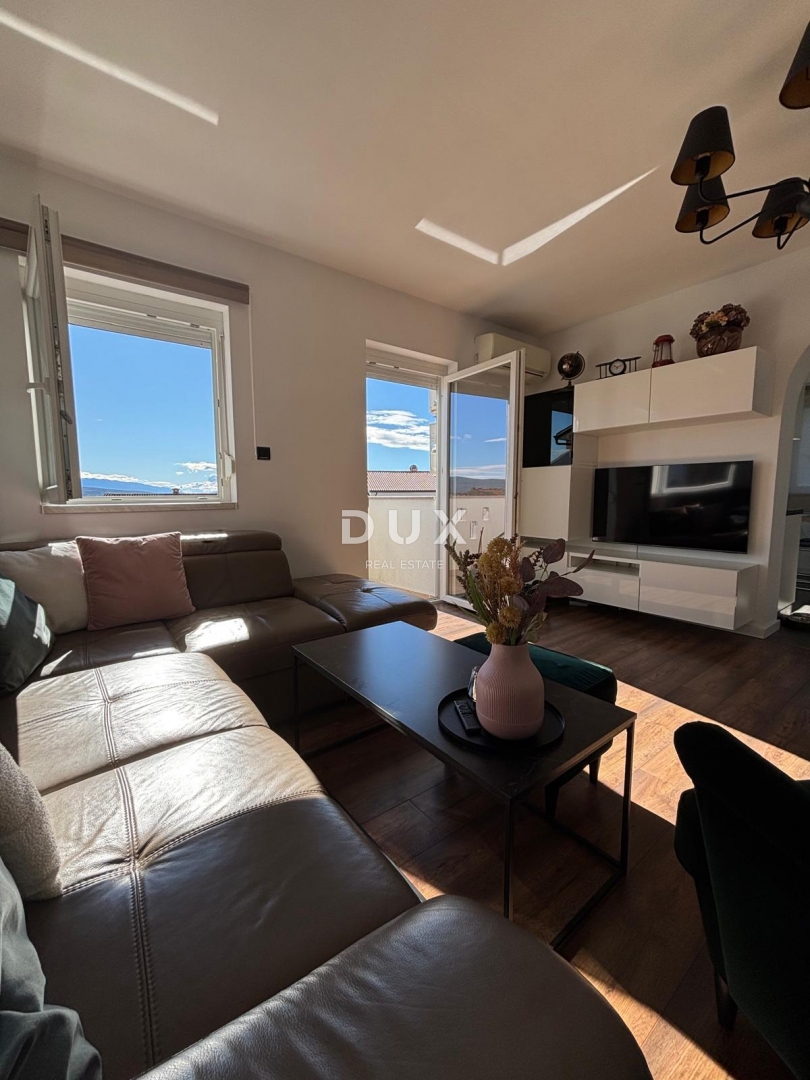 OTOK KRK, MESTO KRK - 3-sobno stanovanje s pogledom na morje