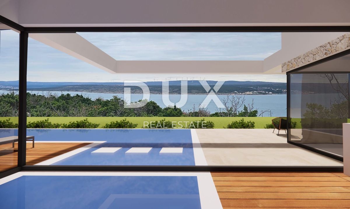 ZADAR, MASLENICA - Gradbeno zemljišče s pogledom na morje in idejnim projektom