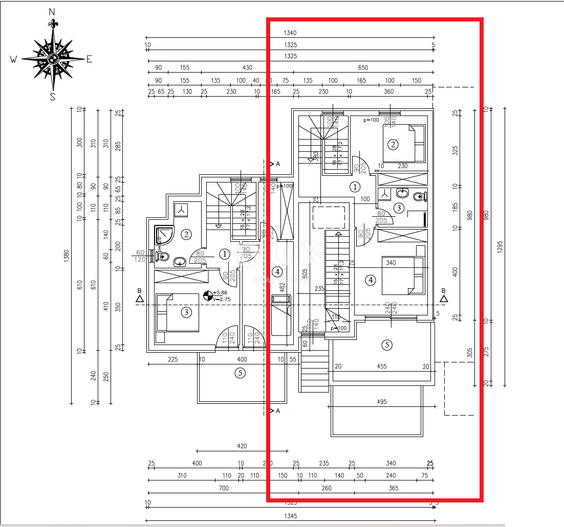 RIJEKA, PEHLIN, PODMURVICE - dvonadstropno stanovanje 106,97 m2 v novogradnji s pogledom na morje, dnevna soba + 3 spalnice. - STANOVANJE 4L