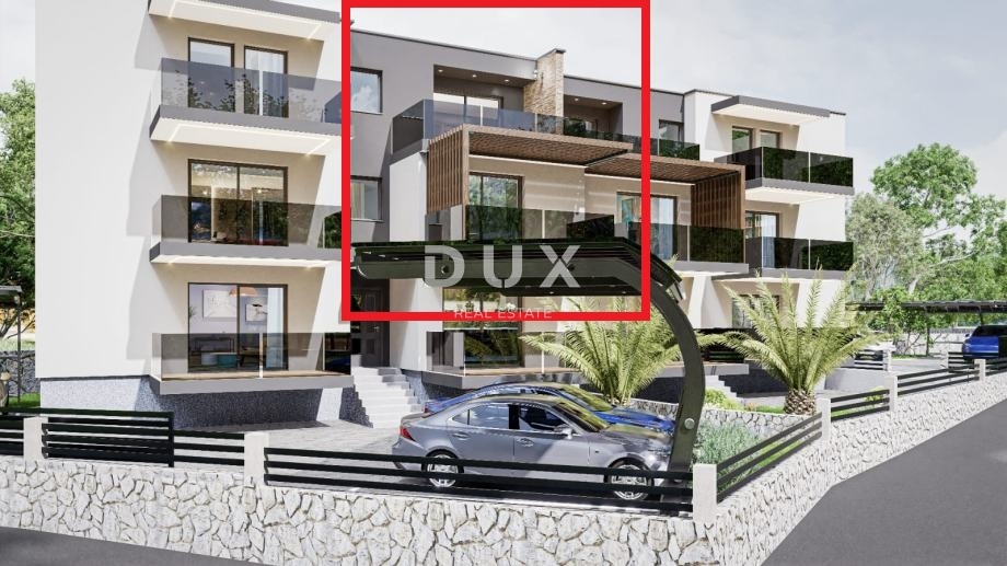 RIJEKA, PEHLIN, PODMURVICE - dvonadstropno stanovanje 106,97 m2 v novogradnji s pogledom na morje, dnevna soba + 3 spalnice. - STANOVANJE 4L