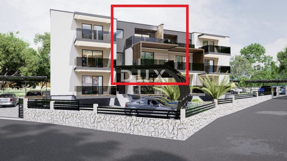 RIJEKA, PEHLIN, PODMURVICE - dvonadstropno stanovanje 106,97 m2 v novogradnji s pogledom na morje, dnevna soba + 3 spalnice. - STANOVANJE 4L