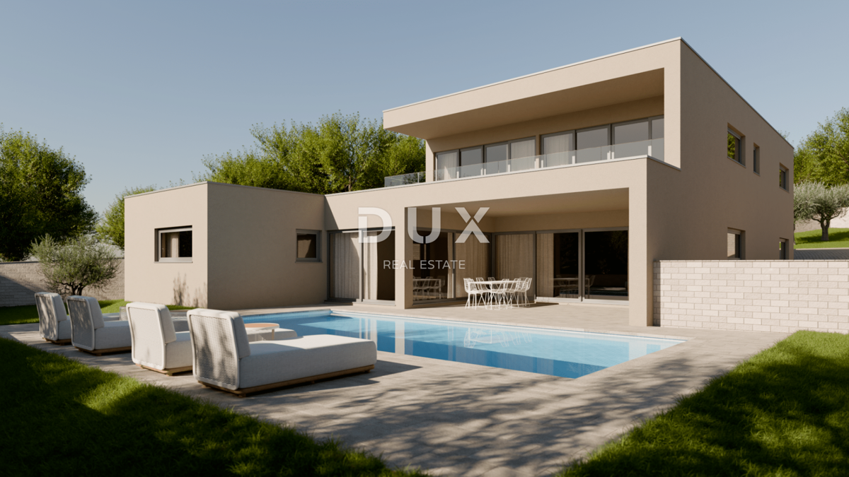 OTOK KRK, BRZAC - Moderno zasnovana hiša dvojček z bazenom 40m2