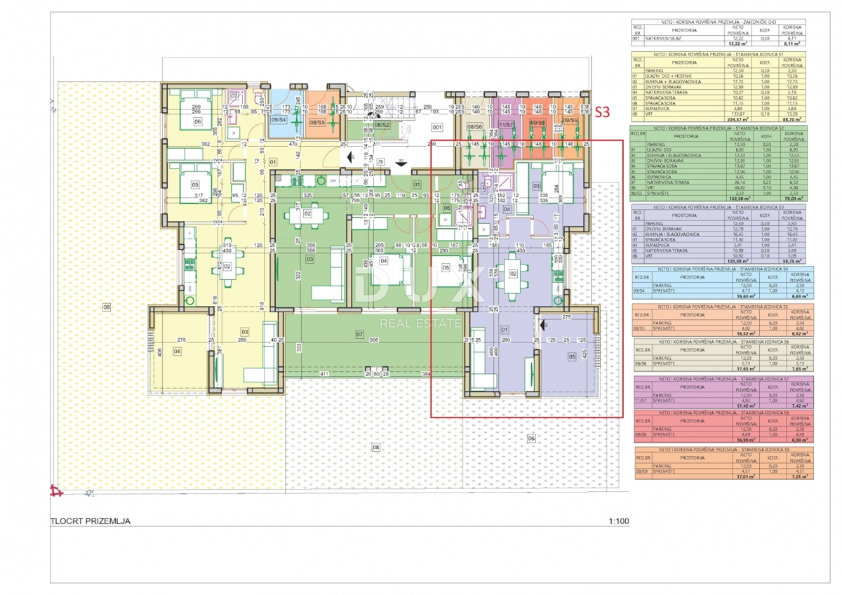ŠIBENIK, VODICE - Stanovanje v pritličju novogradnje, z dvoriščem na odlični lokaciji! PRILOŽNOST!
