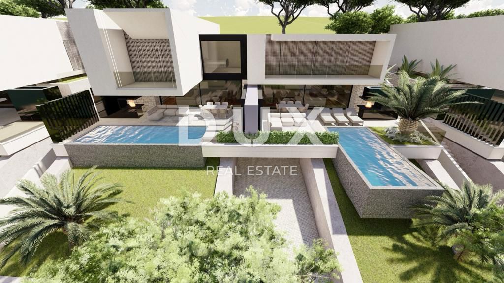 OPATIJA, BREGI - zemljišče 875m2 Z LOKACIJSKIM DOVOLJENJEM!! za ekskluzivno vilo z bazenom in panoramskim pogledom na morje