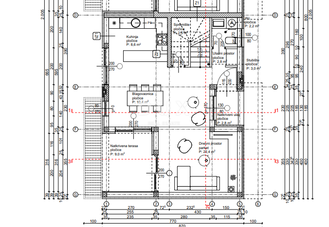 Hiša Vodice, 123,17m2