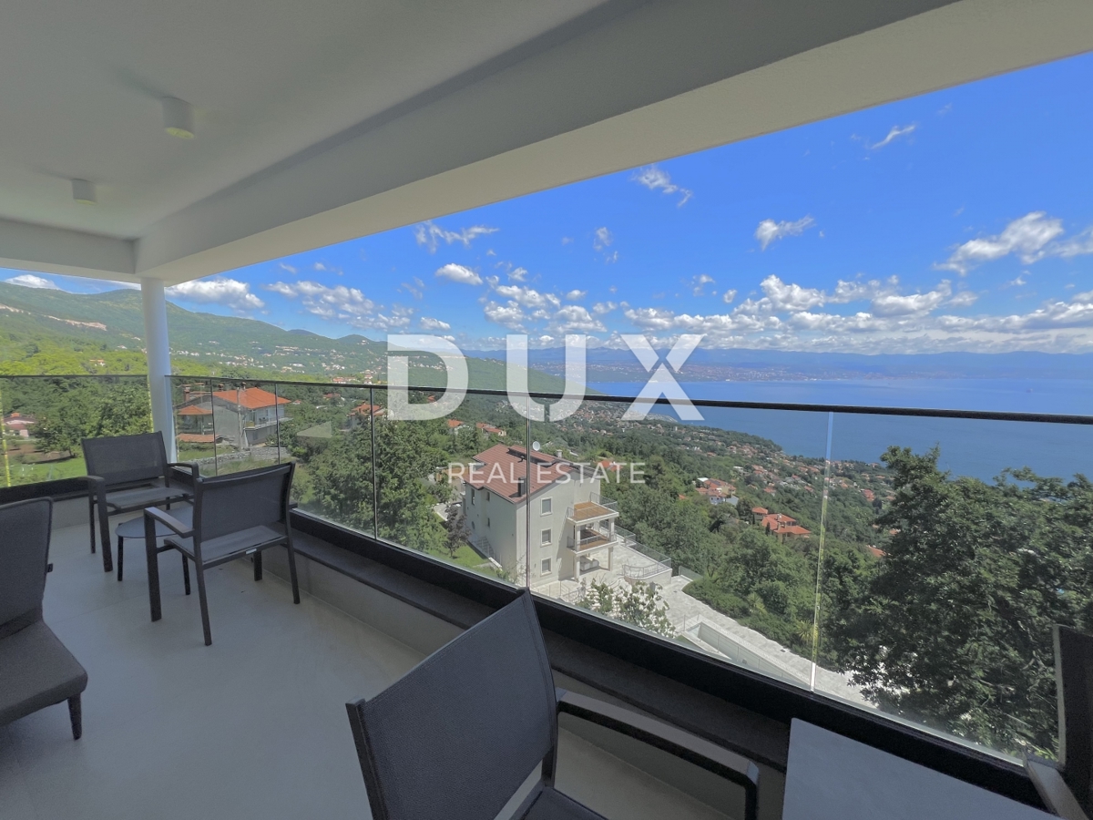 OPATIJA, LOVRAN – ekskluzivno stanovanje s panoramskim razgledom in bazenom