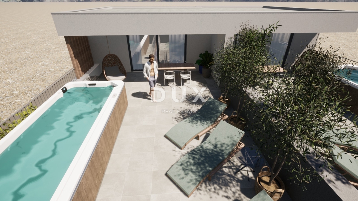 ŠIBENIK, VODICE - Apartma v prvem nadstropju s teraso