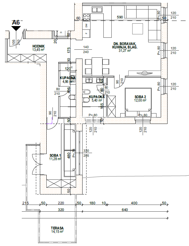 OPATIJA, CENTER - edinstveno stanovanje velikosti 90 m2, mojstrovina avstro-ogrske arhitekture v središču Opatije