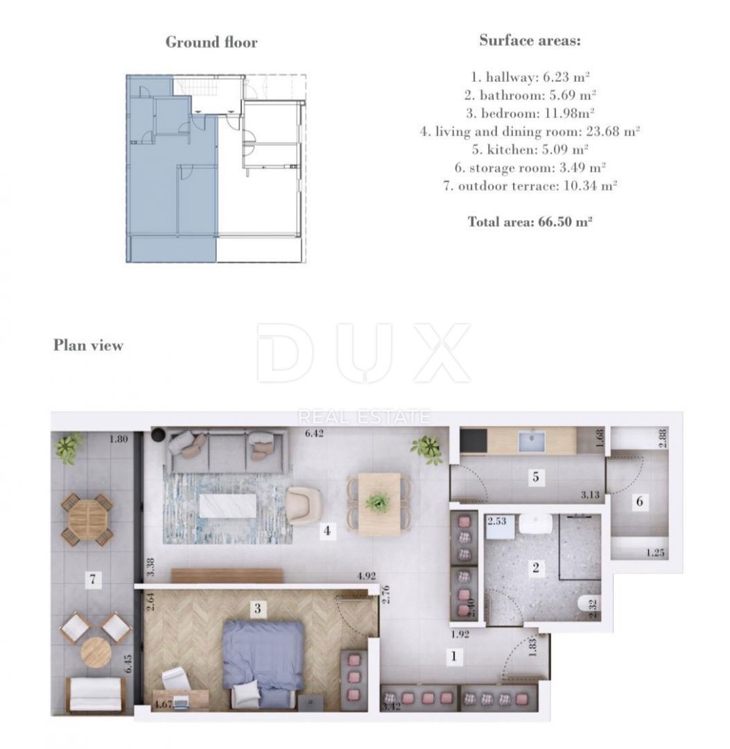 ISTRA, ROVINJ - Kvalitetno pritlično stanovanje z zasebnim vrtom v novi stavbi