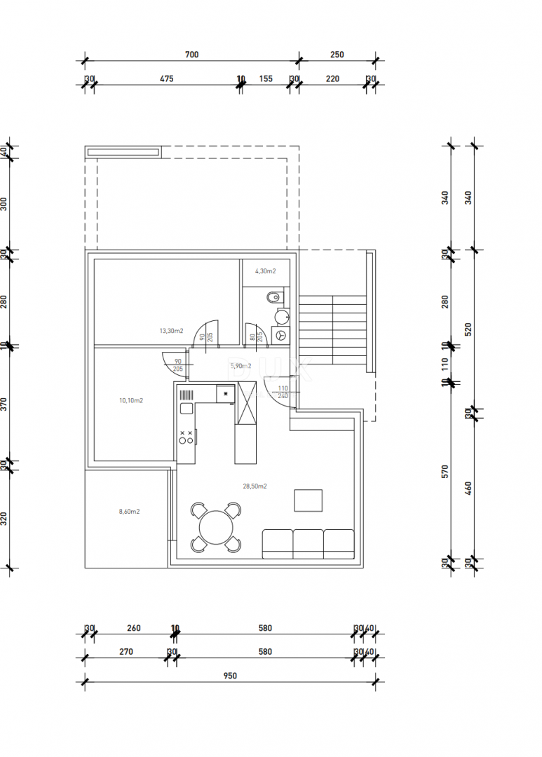 ZADAR, SINJORETOVO - Gradbeno zemljišče z idejnim projektom
