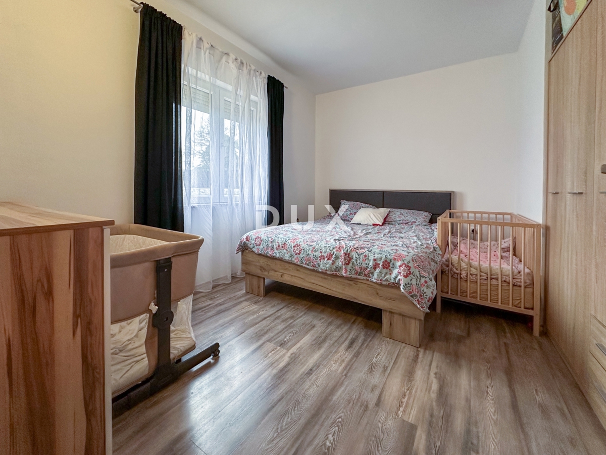 RIJEKA, KUKULJANOVO - opremljeno 3-sobno stanovanje + dnevna soba v pritličju s 356 m2 vrta