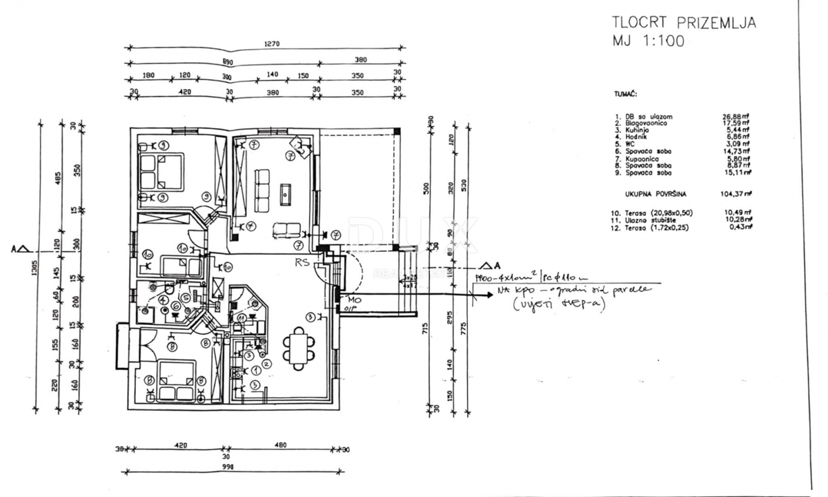 ISTRA, UMAG - Samostojna hiša z dvema ločenima stanovanjema, garažo in vrtom