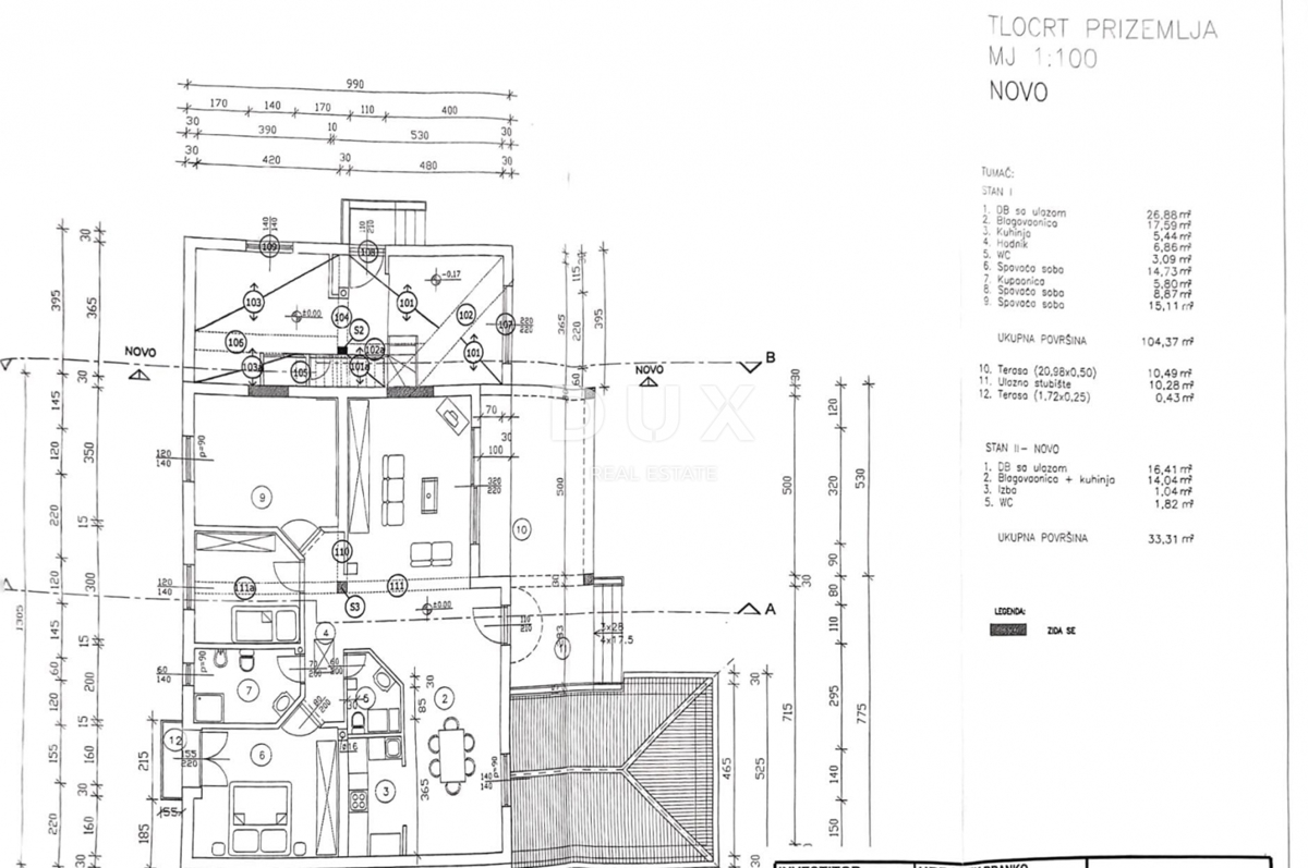 ISTRA, UMAG - Samostojna hiša z dvema ločenima stanovanjema, garažo in vrtom