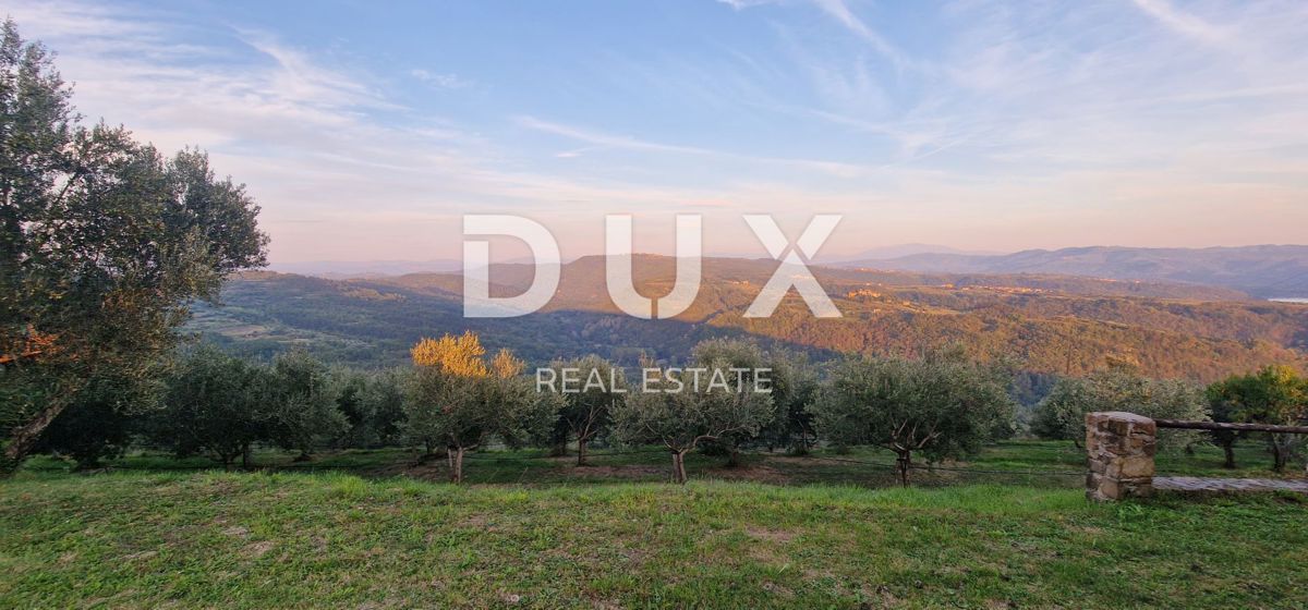 ISTRA, MOTOVUN - Veliko posestvo 170.000 m2, najlepši razgled v Istri - jezero Butoniga, Učka, Ćićarija, Motovun in Motovunski gozd tartufov!