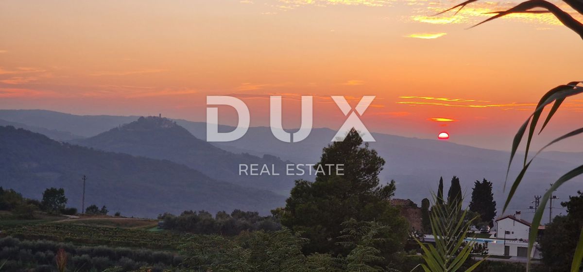 ISTRA, MOTOVUN - Veliko posestvo 170.000 m2, najlepši razgled v Istri - jezero Butoniga, Učka, Ćićarija, Motovun in Motovunski gozd tartufov!