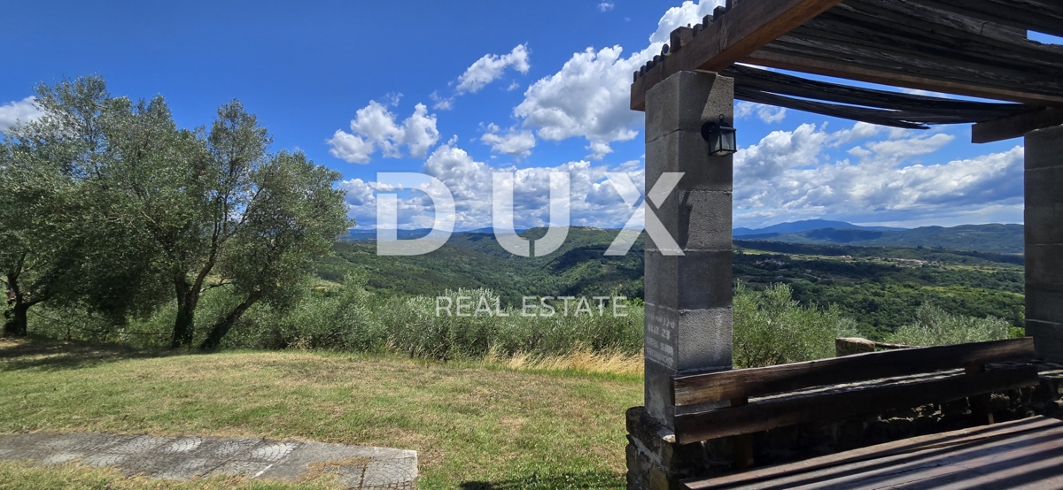 ISTRA, MOTOVUN - Veliko posestvo 170.000 m2, najlepši razgled v Istri - jezero Butoniga, Učka, Ćićarija, Motovun in Motovunski gozd tartufov!