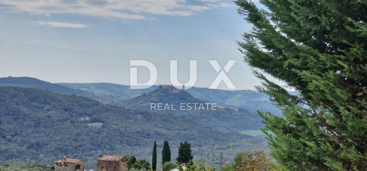 ISTRA, MOTOVUN - Veliko posestvo 170.000 m2, najlepši razgled v Istri - jezero Butoniga, Učka, Ćićarija, Motovun in Motovunski gozd tartufov!