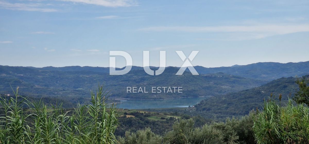 ISTRA, MOTOVUN - Veliko posestvo 170.000 m2, najlepši razgled v Istri - jezero Butoniga, Učka, Ćićarija, Motovun in Motovunski gozd tartufov!