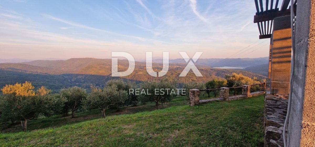 ISTRA, MOTOVUN - Veliko posestvo 170.000 m2, najlepši razgled v Istri - jezero Butoniga, Učka, Ćićarija, Motovun in Motovunski gozd tartufov!