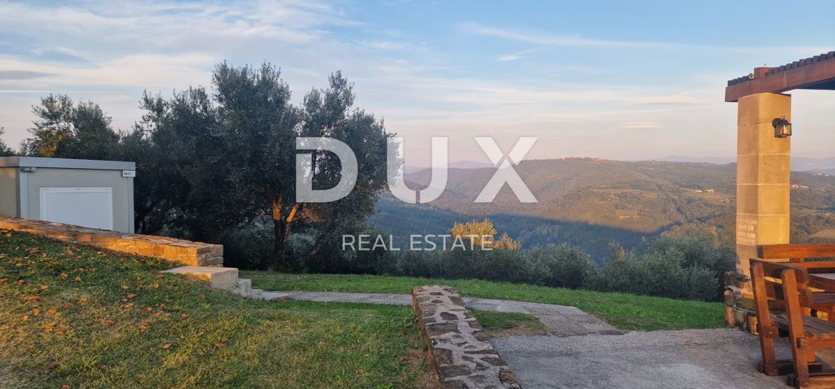 ISTRA, MOTOVUN - Veliko posestvo 170.000 m2, najlepši razgled v Istri - jezero Butoniga, Učka, Ćićarija, Motovun in Motovunski gozd tartufov!