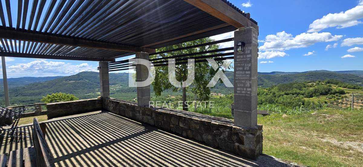 ISTRA, MOTOVUN - Veliko posestvo 170.000 m2, najlepši razgled v Istri - jezero Butoniga, Učka, Ćićarija, Motovun in Motovunski gozd tartufov!