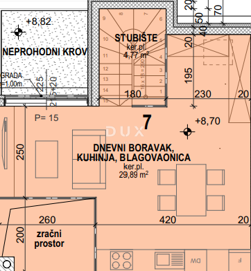 Stanovanje Povljana, 73,40m2