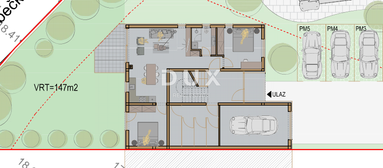 ISTRA, VALDEBEK – Stanovanje z vrtom v novogradnji