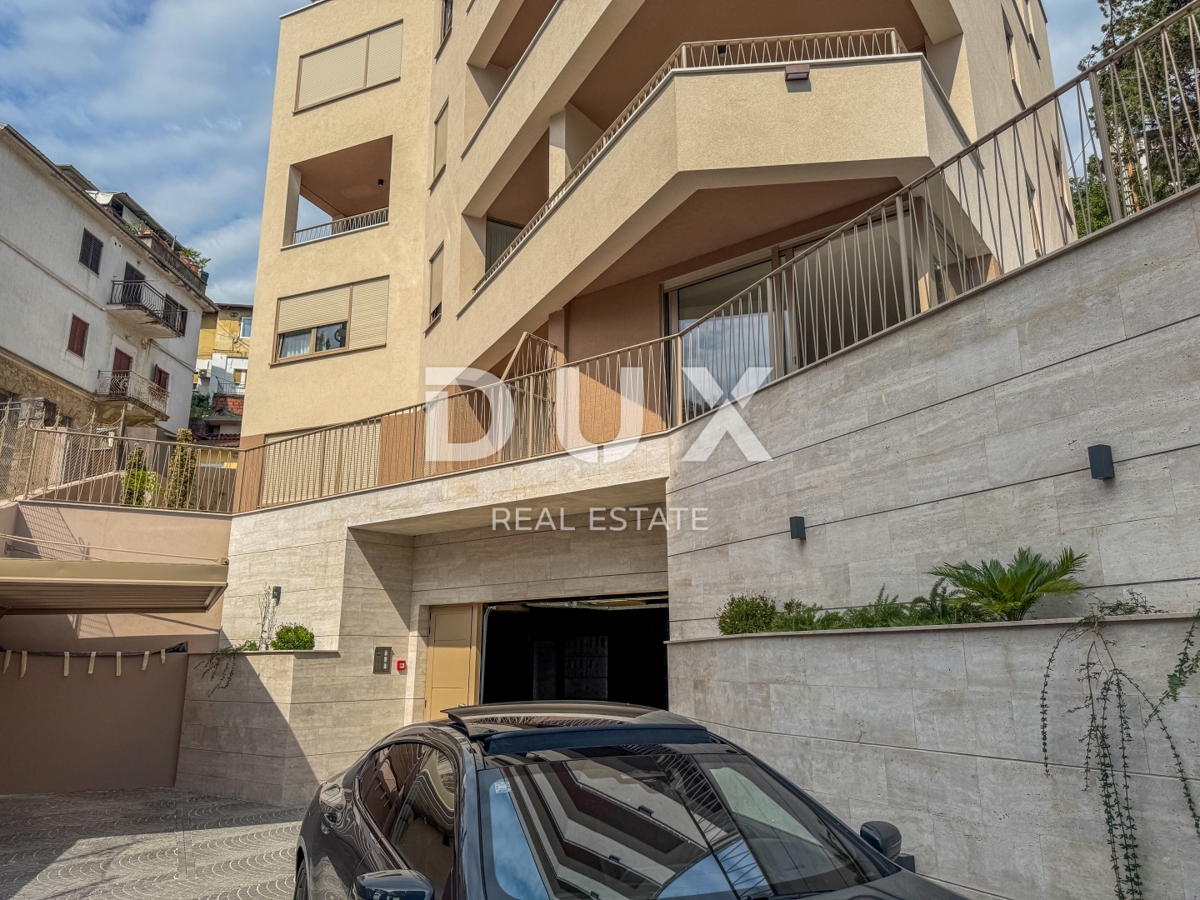 OPATIJA, CENTER - večje stanovanje v luksuzni novogradnji z razgledom in garažo, le 200m od Lungomare