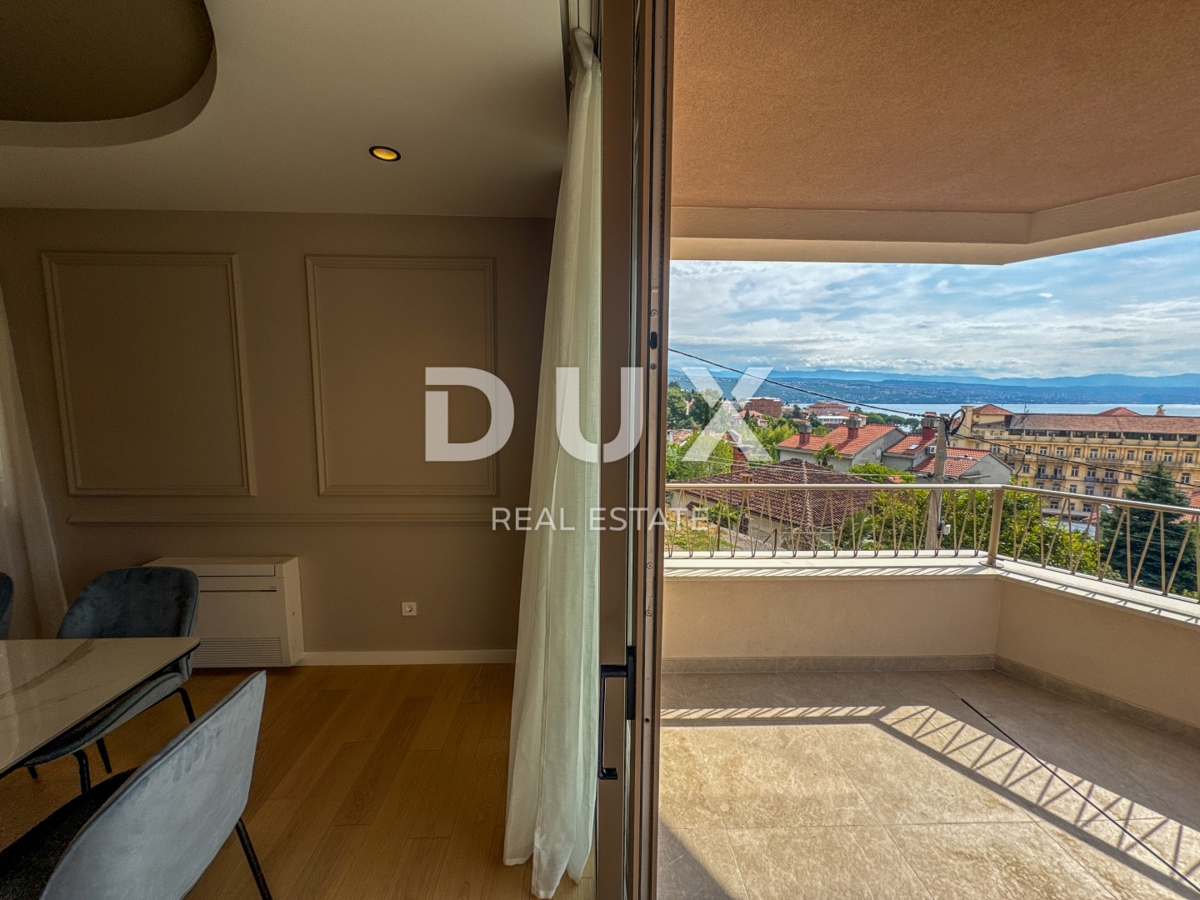 OPATIJA, CENTER - večje stanovanje v luksuzni novogradnji z razgledom in garažo, le 200m od Lungomare