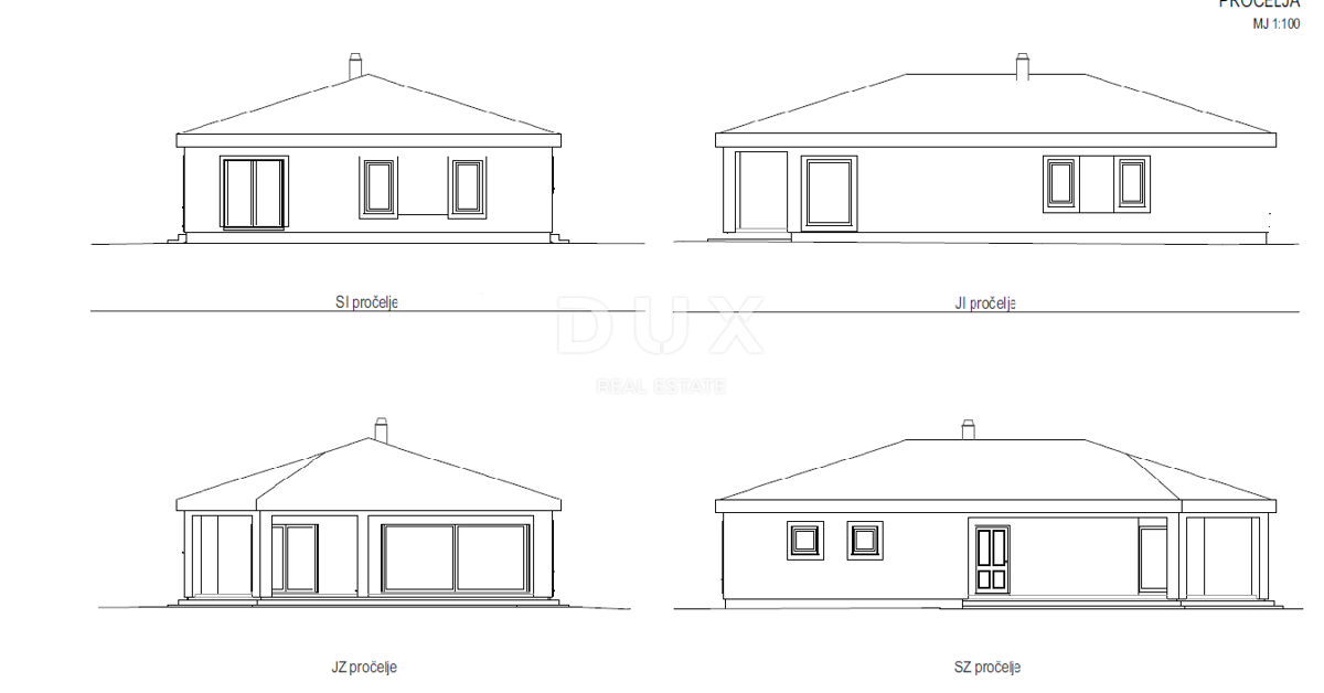 ISTRA, ŽMINJ - Gradbeno zemljišče z dovoljenjem in projektom