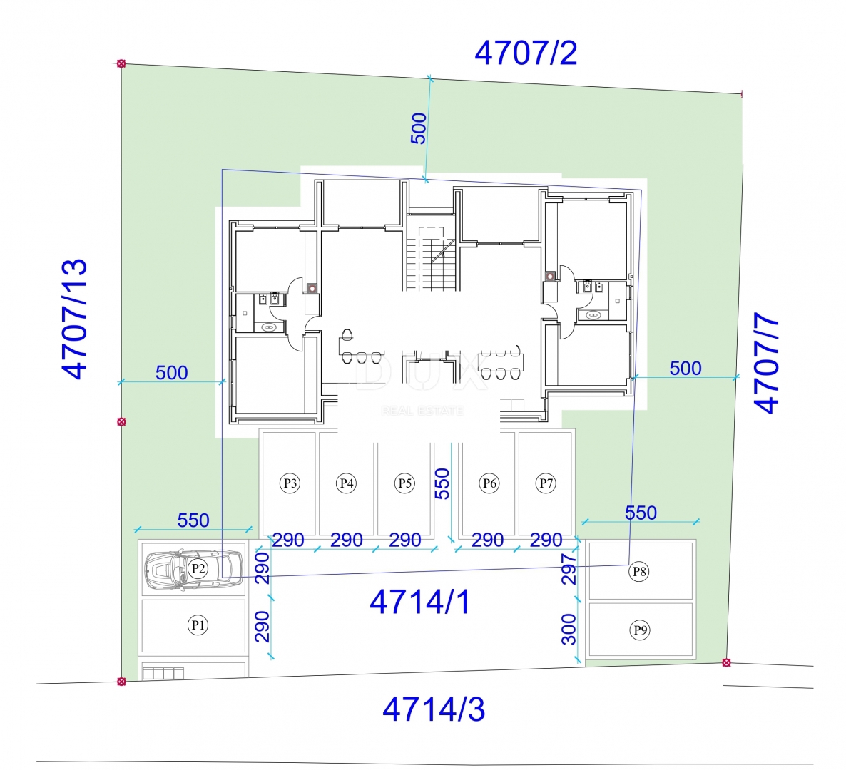 Zemljišče Umag, 900m2