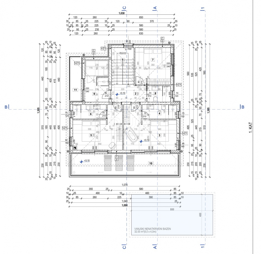 OTOK KRK, MALINSKA (okolica) - Stavbno zemljišče 540 m2, s projektom in plačanimi prispevki