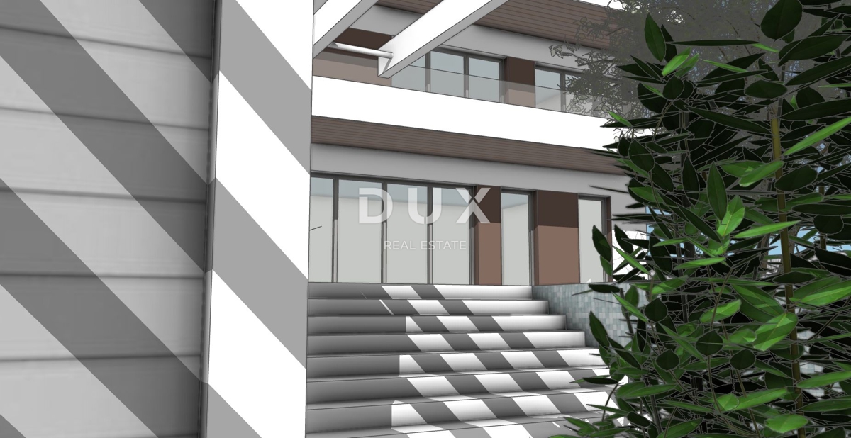 CRIKVENICA, DRAMALJ - starinska hiša s projektom za luksuzno vilo, pogled na morje