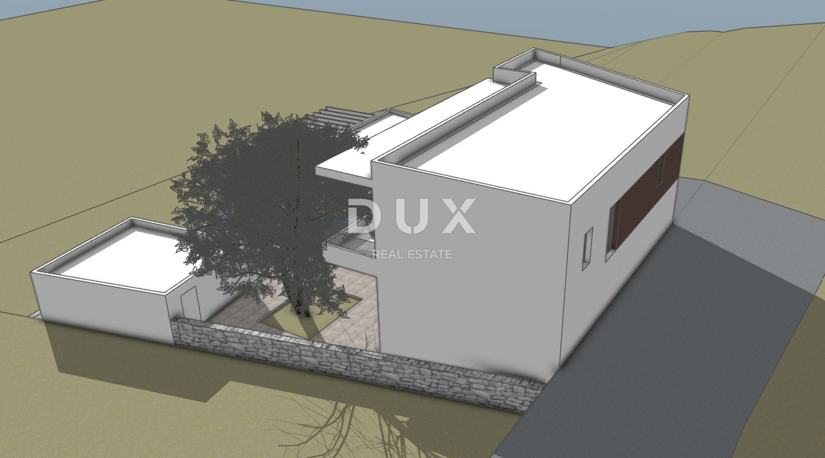 CRIKVENICA, DRAMALJ - starinska hiša s projektom za luksuzno vilo, pogled na morje