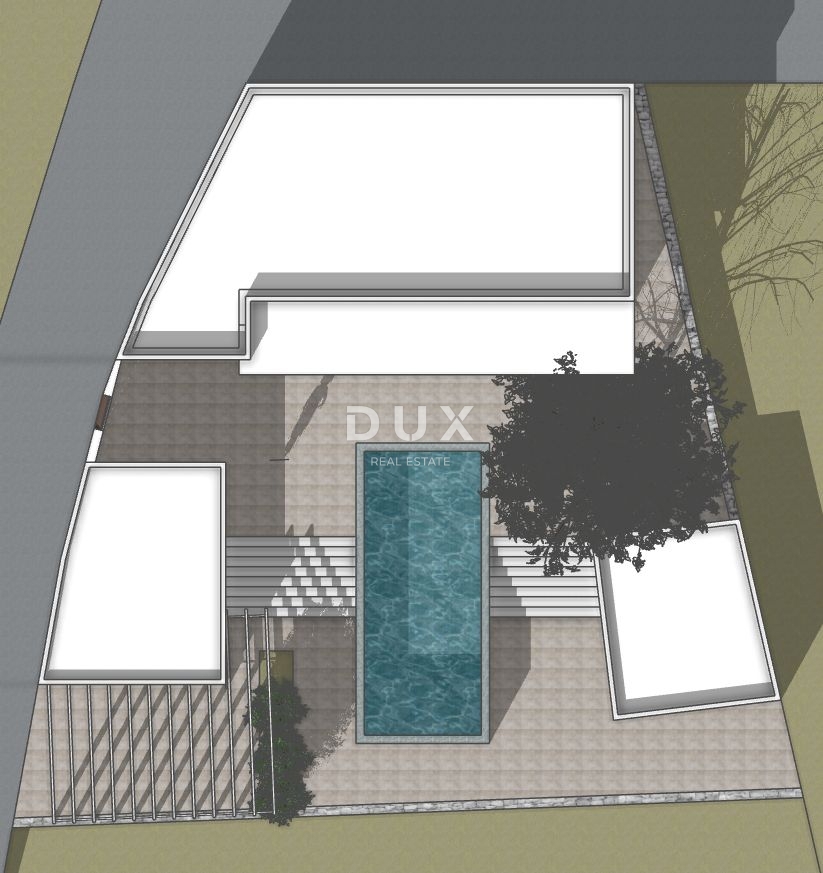 CRIKVENICA, DRAMALJ - starinska hiša s projektom za luksuzno vilo, pogled na morje